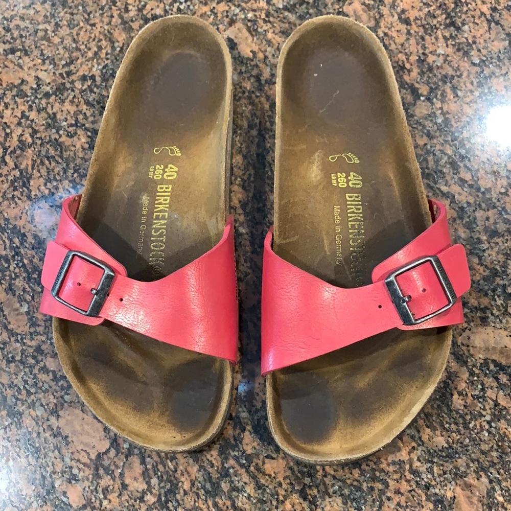 Birkenstock Pink Madrid single Strap Sandal. Sz 40 / 9